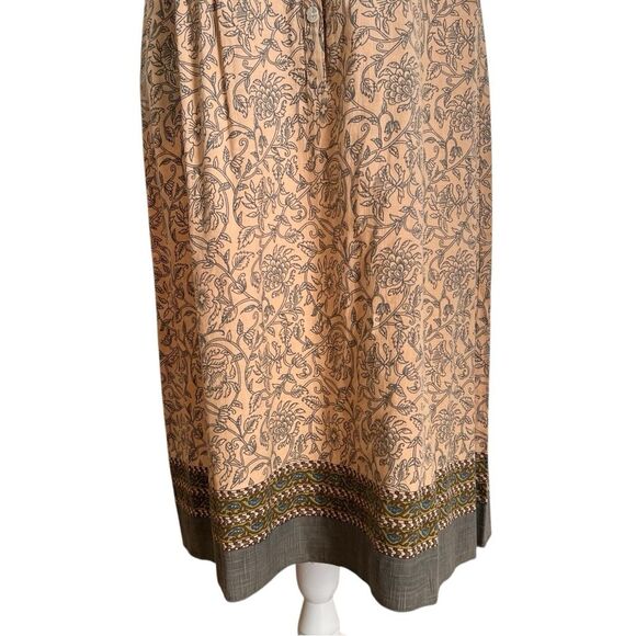 The Territory Ahead Button Front Floral Print Dress Size 16 Cotton Short Sleeved - Picture 6 of 10